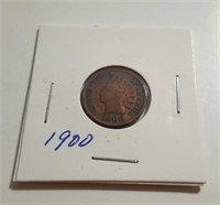 1900 Indian Head One Cent Coin