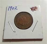 1902 Indian Head One Cent Coin