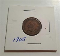 1905 Indian Head One Cent Coin