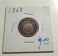 1868 Sheild Nickel