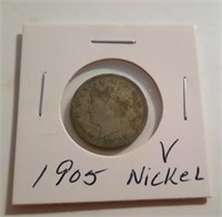 1905 "V" Nickel