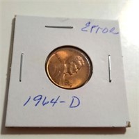 1964-D Error Lincoln Cent