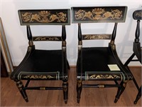 PAIR OF TOLL PAINTED CHAIRS