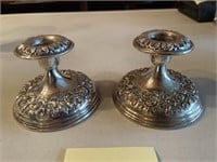 STERLING S. KIRK & SONS CANDLE HOLDERS