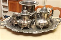 SELECTION OF SILVER PLATE ITEMS