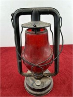 ANTIQUE DIETZ LANTERN ORIGNAL RED GLASS