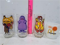 McDonalds Coffee Mug & Character Glasses