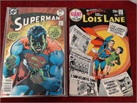 VINTAGE SUPERMAN DC COMIC BOOKS NICE