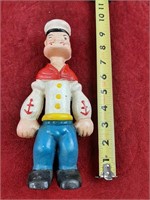 OLDER CAST IRON POPEYE COIN BANK
