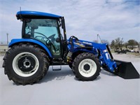 New Holland Workmaster 75 Tractor, 4WD, Cab, Heat