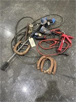 Jumper Cables, Hammer, Pressure Wand & Hose