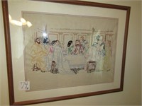 NEEDLE POINT LAST SUPPER PICTURE, FAITH HOPE LOVE
