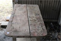 Primitive Painted White Table