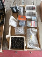 ASSORTED FASTENERS, NAILS, ROOFING SCREWS