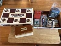 Redskins Watch, Checkers & Football cards