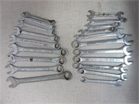 ASSORTED END WRENCHES - SAE AND METRIC