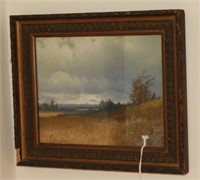 Lot #3753 - Landscape Pastel Painting framed
