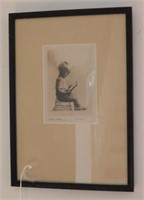 Lot #3760 - “The Swotter” etching by Leslie
