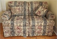 Lot #3769 - Craftmaster floral two cushion