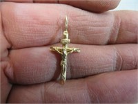 1.5 grams 14K Gold Crucifix Pendant