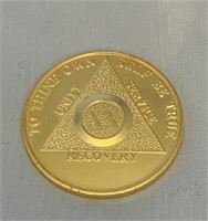 20 Years Gold Recovery Medallion/Coin/Chip Model