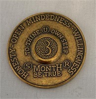 3 Months Bronze AA Recovery Medallion/Coin/Chip