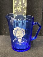 Vintage Shirley Temple Cobalt Glass