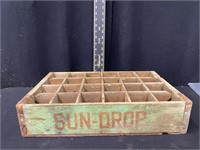 Vintage Sun Drop 24 Slot Drink Crate