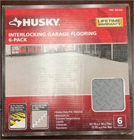 18.4"x18.4" Gray PVC Garage Flooring Tile (6-Pack)