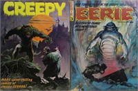 Eerie and Creepy Comic Books, 3 magazines in mixed