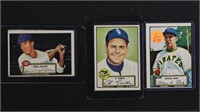 1952 Topps 9 Cards commons in good condition