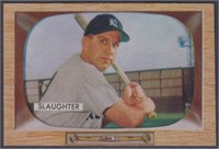 Enos Slaughter #60, 1955 Bowman Baseball Card with