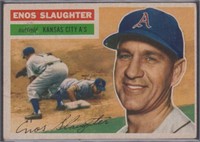 Enos Slaughter #109, 1956 Topps Baseball Card