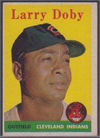 Larry Doby #424, 1958 Topps Baseball Card with cor