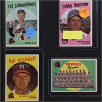 1959 Topps 10 Cards including Hall of Famers and