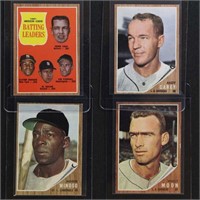 1962 Topps Baseball Cards includes Hall of Fame