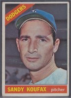 Sandy Koufax #100, 1966 Topps Baseball Card, with