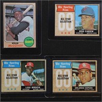 1968 Topps Baseball Cards includes Hall of Famers