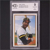 1987 Topps Glossy Barry Bonds #30 graded 9 by Beck