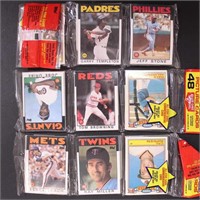 1986 Topps Baseball 12 Rack Packs Unopened in box,