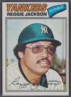 1977 Reggie Jackson #10 Baseball Card, some light