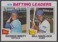 1977 George Brett Batting Leaders #1 Baseball Card
