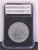 1878 CC MORGAN SILVER DOLLAR SLABBED