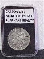 1878 CC MORGAN SILVER DOLLAR SLABBED