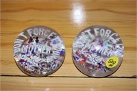 Lot of (2) Mother Paper Weights