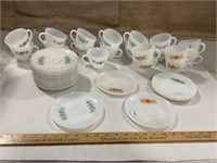 Fire King tea cups and saucers