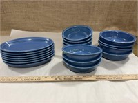Fiesta Ware Bowls and Oval Plates