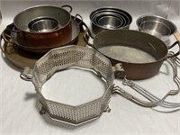 Copper and stainless cookware