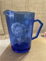 Shirley Temple blue mini pitcher
