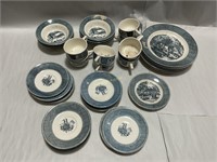 Currier &  Ives dishes, USA, Royal dishes. . 6